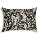 14" X 20" Black And White Safari Animals Blown Seam Animal Print Lumbar Indoor Outdoor Pillow
