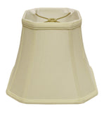 10" Ivory Slanted Square Bell Monay Shantung Lampshade