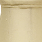 4" Ivory Set of 6 Slanted Chandelier Tissue Shantung Lampshades