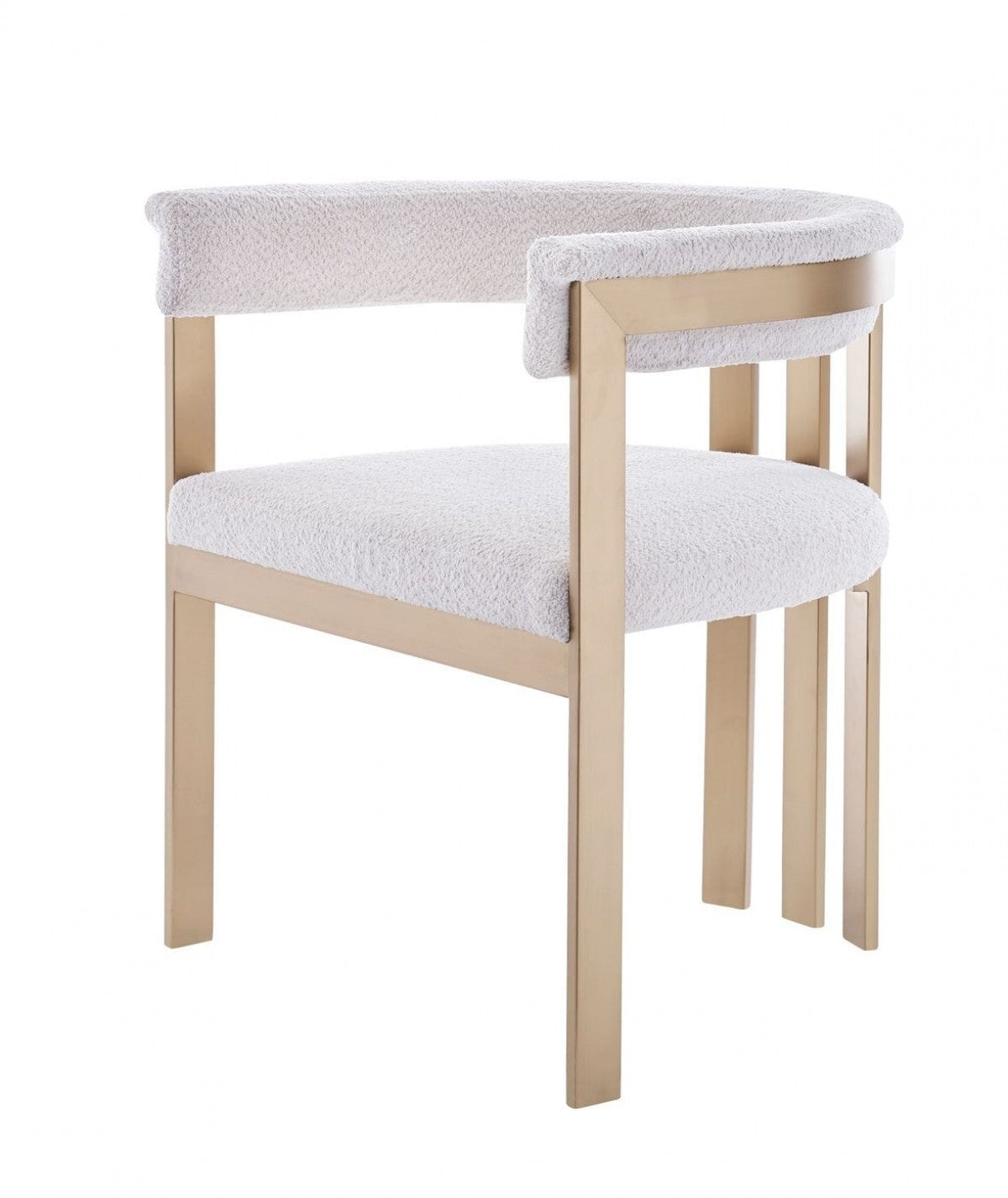 Beige Gold Dining Chair