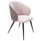Gray Cream Contemporary Dining Chair