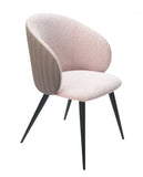 Gray Cream Contemporary Dining Chair
