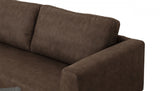 Modern 78" Brown Loveseat With Removable Cushions