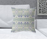 20" X 20" Light Beige Blown Seam Paisley Indoor Outdoor Throw Pillow