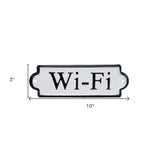 Black And White Metal Wi-Fi Wall Decor