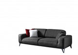 90" Dark Gray Linen Sleeper Sofa