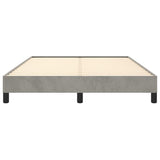 Bed Frame Light Gray 59.8"x79.9" Queen Velvet