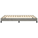 Bed Frame Light Gray 59.8"x79.9" Queen Velvet