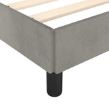 Bed Frame Light Gray 53.9"x74.8" Full Velvet