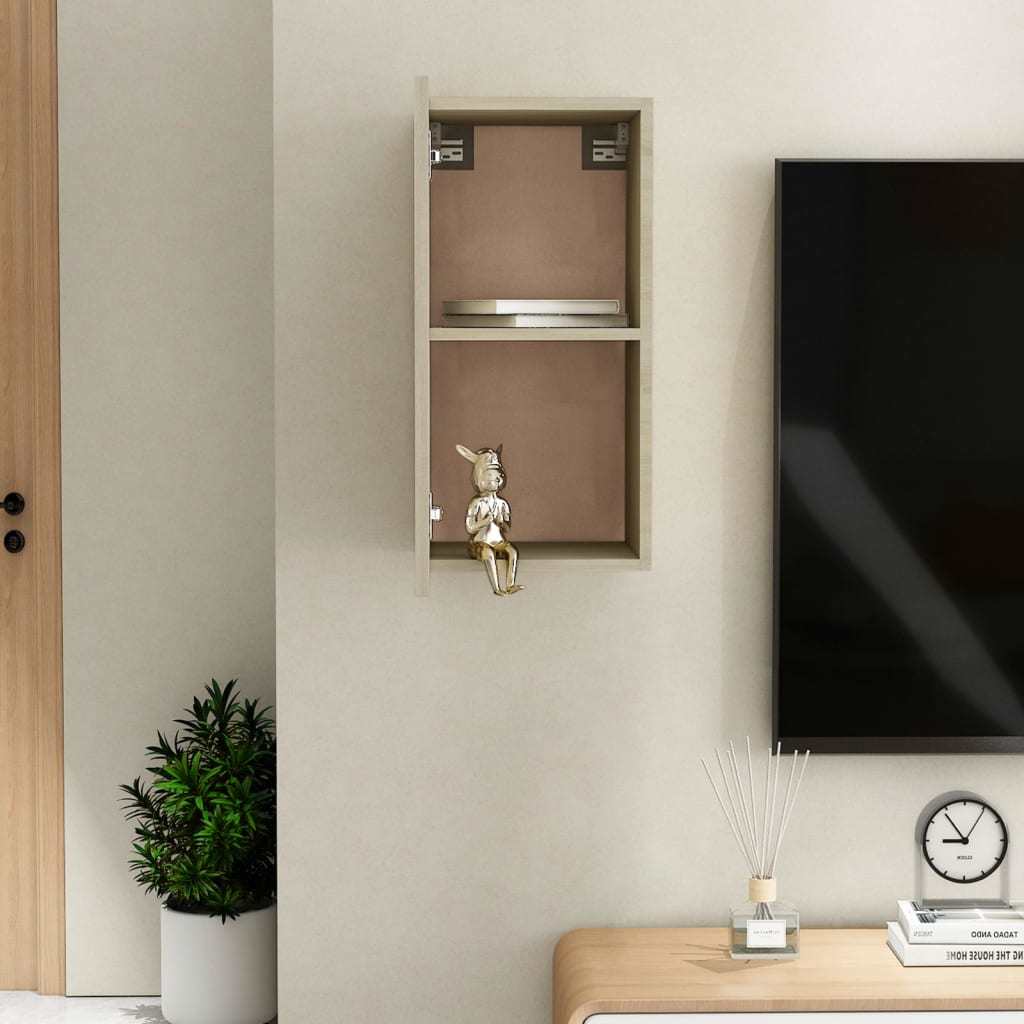 TV Cabinet Sonoma Oak 12"x11.8"x23.6" Engineered Wood