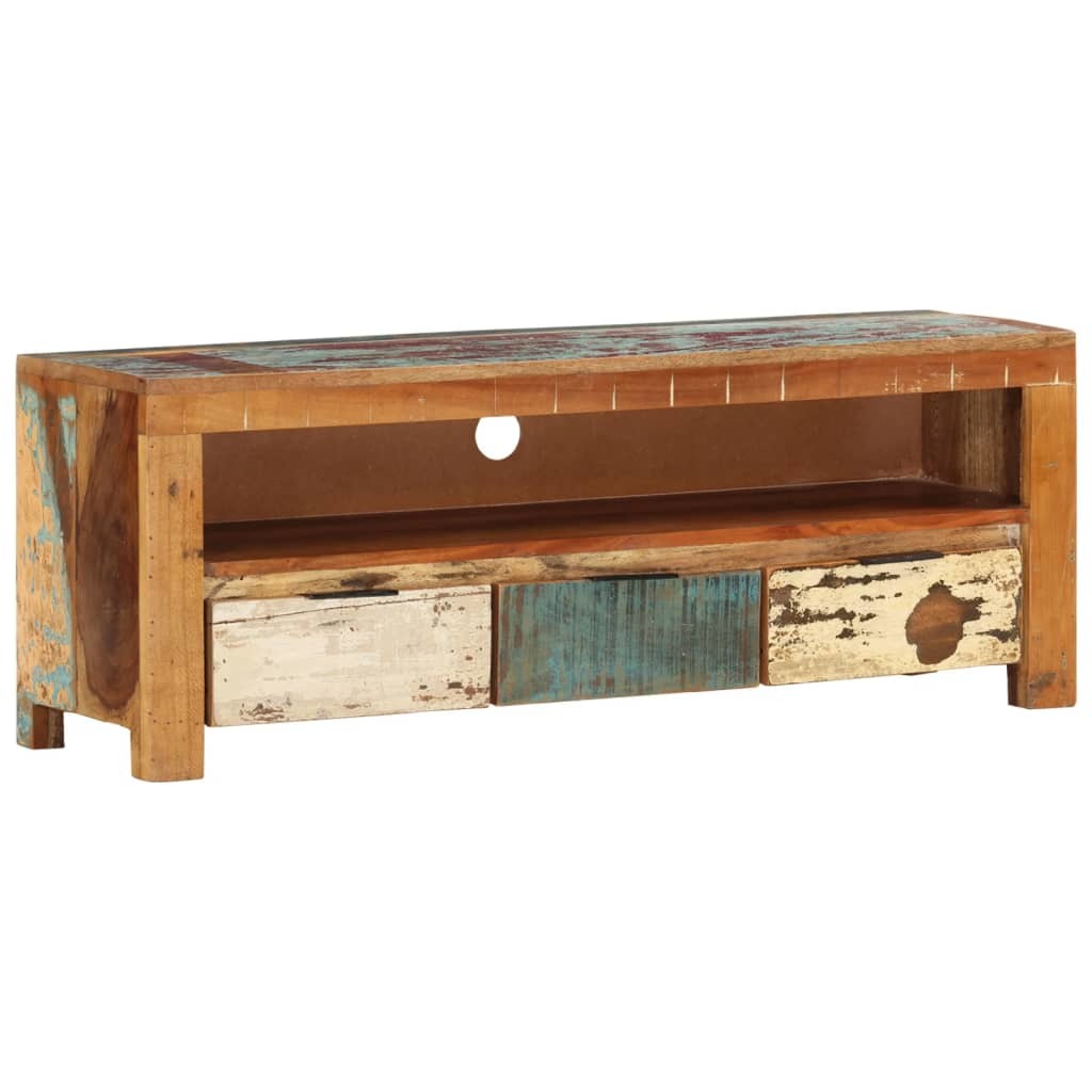 TV Cabinet 43.3"x11.8"x15.7" Solid Reclaimed Wood