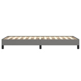 Bed Frame Dark Gray 39.4"x74.8" Twin Fabric