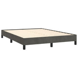 Bed Frame Dark Gray 53.9"x74.8" Full Velvet