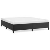 Bed Frame Black 76"x79.9" King Faux Leather