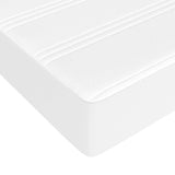 Pocket Spring Bed Mattress White 53.9"x74.8"x7.9" Full Faux Leather