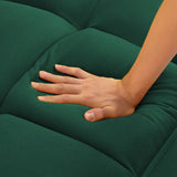 New Design Velvet Sofa Furniture Adjustable Backrest Easily Assembles Loveseat