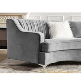 Velvet Curved Oversize Sofa for Living Room