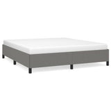 Bed Frame Dark Gray 76"x79.9" King Fabric