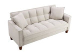 Hot Selling Solid Color Easy Assemble Loveseat 2 Seater Furniture Breathable Linen Sofa Chair