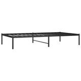 Metal Bed Frame Black 39.4"x74.8"