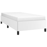 Bed Frame White 39.4"x74.8" Twin Faux Leather