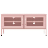 TV Cabinet Pink 41.3"x13.8"x19.7" Steel