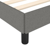 Bed Frame Dark Gray 53.9"x74.8" Fabric