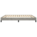 Bed Frame Light Gray 76"x79.9" King Velvet