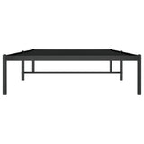 Metal Bed Frame Black 39.4"x78.7"