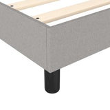 Box Spring Bed with Mattress Light Gray 59.8"x79.9" Queen Fabric
