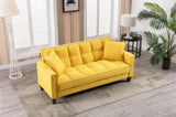 Hot Selling Solid Color Easy Assemble Loveseat 2 Seater Furniture Breathable Linen Sofa Chair