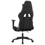 Gaming Chair with Footrest Black and Camouflage Faux Leather