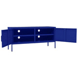 TV Cabinet Navy Blue 41.3"x13.8"x19.7" Steel