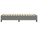 Box Spring Bed Frame Dark Gray 39.4"x74.8" Twin Fabric