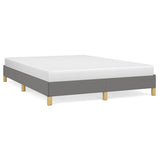 Bed Frame Dark Gray 59.8"x79.9" Queen Fabric