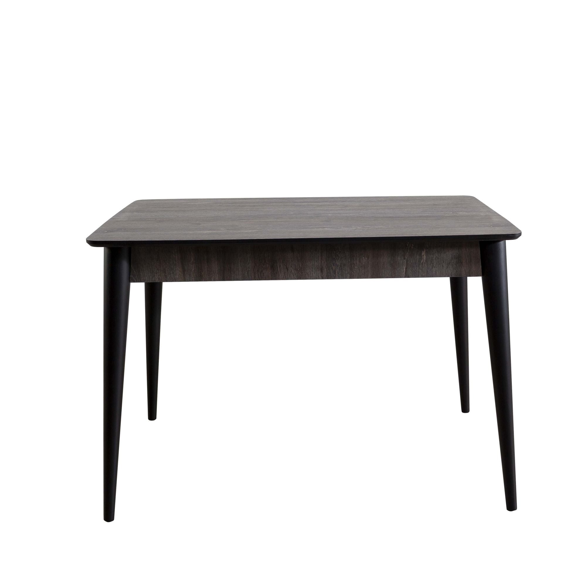 43' Modern Dining Table Rectangular Top with Solid Wood Leg