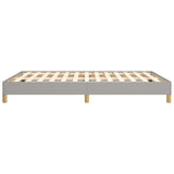 Bed Frame Light Gray 59.8"x79.9" Queen Fabric