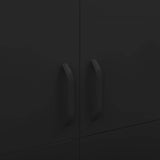 Wardrobe Black 35.4"x19.7"x70.9" Steel