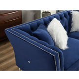 Solid Color Tufted Sofa for Living Room