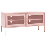 TV Cabinet Pink 41.3"x13.8"x19.7" Steel