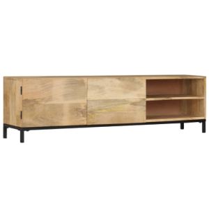 TV Cabinet 57.1"x11.8"x16.1" Solid Mango Wood