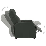 Recliner Anthracite Faux Leather