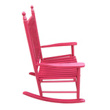 wooden porch rocker chair Red