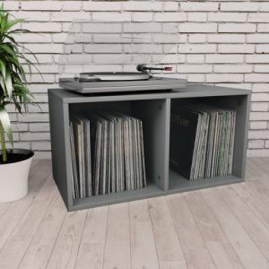 Vinyl Storage Box Gray 28"x13.4"x14.2" Engineered Wood