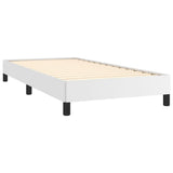 Bed Frame White 39.4"x74.8" Twin Faux Leather