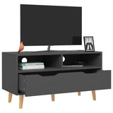 TV Cabinet Gray 35.4"x15.7"x19.1" Engineered Wood
