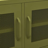 TV Cabinet Olive Green 41.3"x13.8"x19.7" Steel