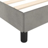 Bed Frame with Headboard Light Gray 76"x79.9" King Velvet