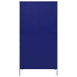 Wardrobe Navy Blue 35.4"x19.7"x70.9" Steel