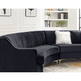 Velvet Curved Oversize Sofa for Living Room